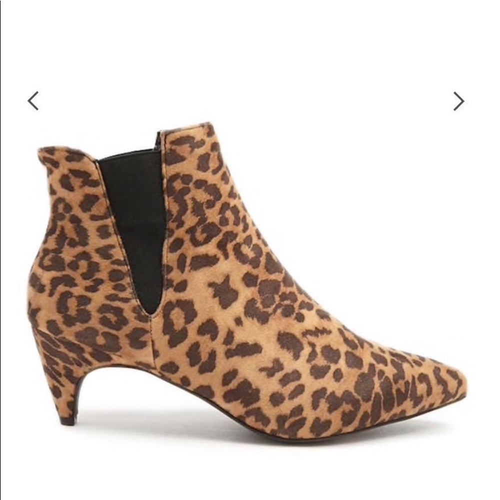 Pointed Kitten Heel Cheetah Bootie